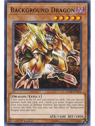 Background Dragon - FLOD-EN012 - Common 1st Edition