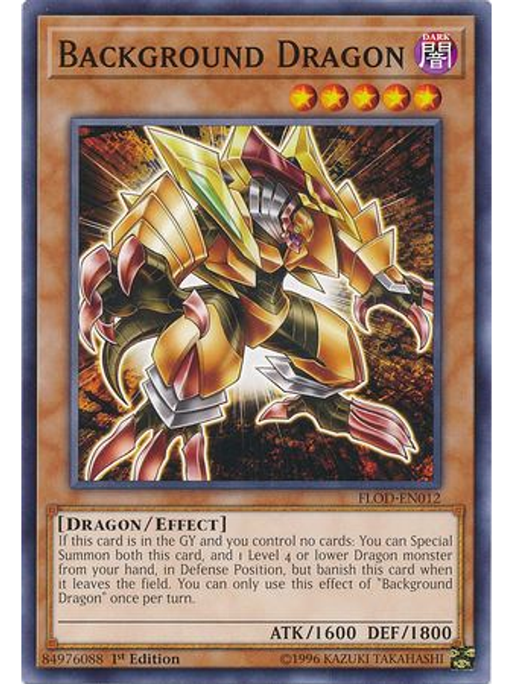 Background Dragon - FLOD-EN012 - Common 1st Edition 1