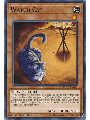 Watch Cat - FLOD-EN028 - Common 1st Edition