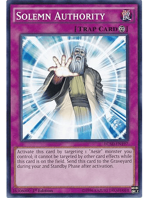 Solemn Authority - LC5D-EN197 - Common 1st Edition