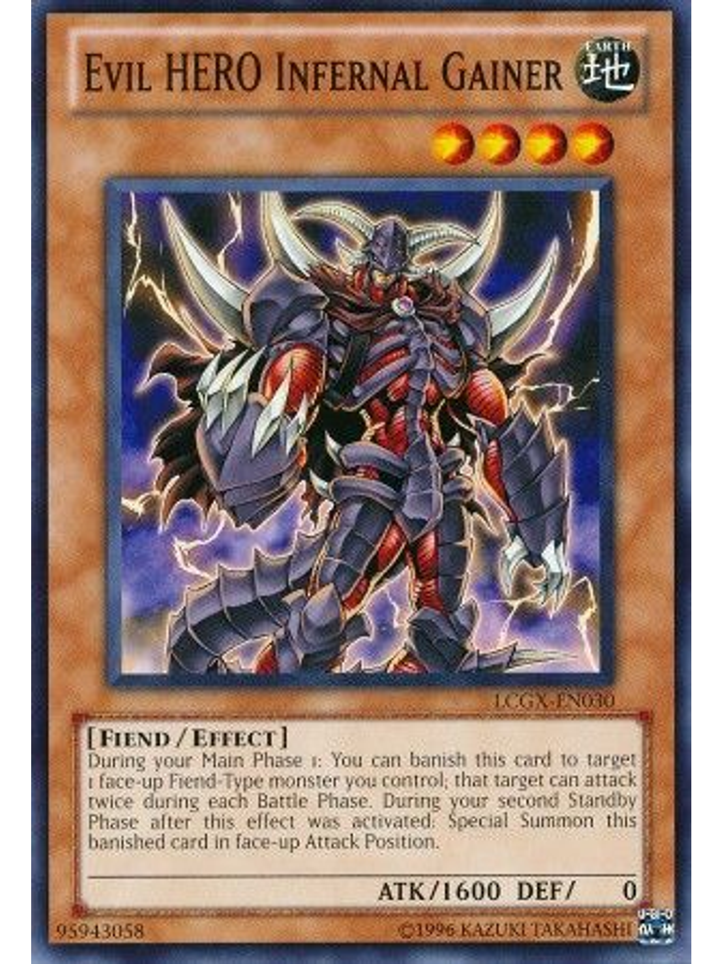 Evil Hero Infernal Gainer - LCGX-EN030 - Common Unlimited 1