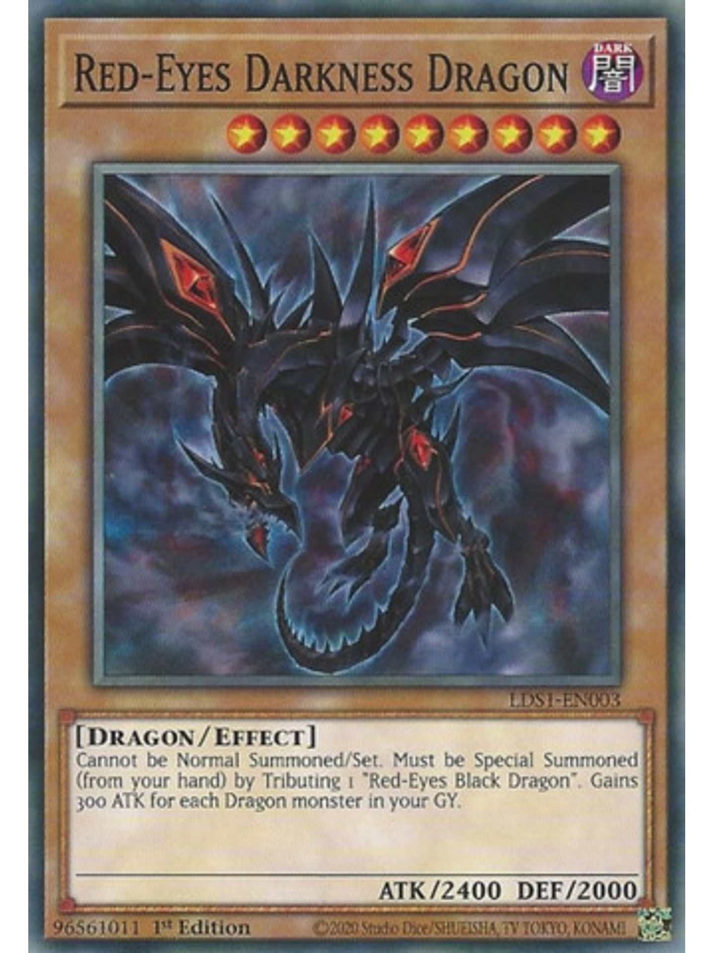 Red-Eyes Darkness Dragon - LDS1-EN003 - Common 1st Edition 1