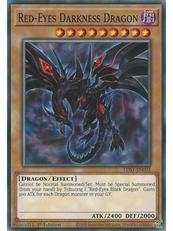 Red-Eyes Darkness Dragon - LDS1-EN003 - Common 1st Edition 1
