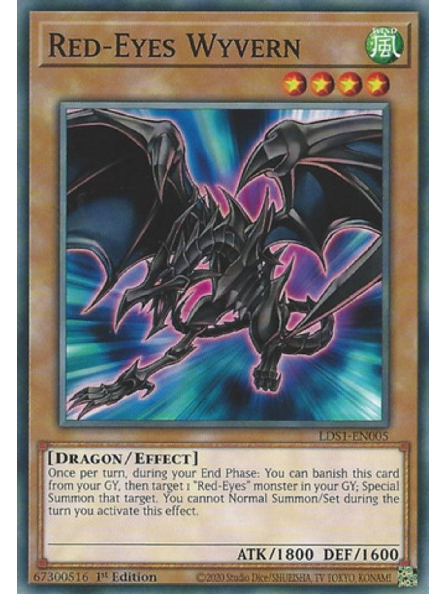 Red-Eyes Wyvern - LDS1-EN005 - Common 1st Edition 1