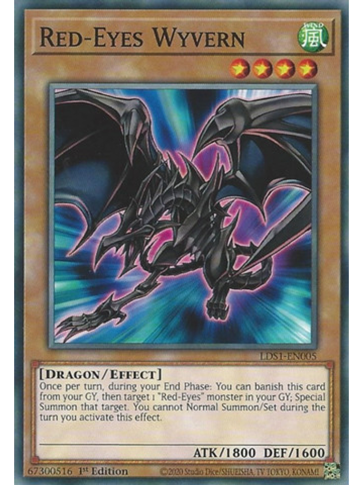Red-Eyes Wyvern - LDS1-EN005 - Common 1st Edition 1