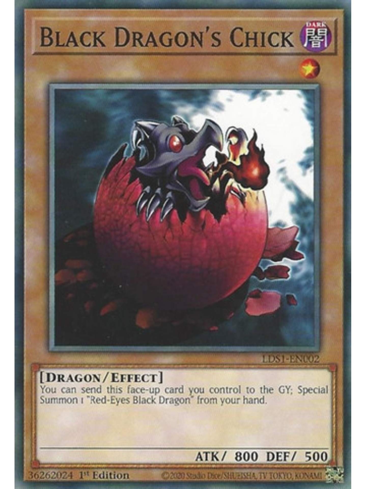 Black Dragon's Chick - LDS1-EN002 - Common 1st Edition 1