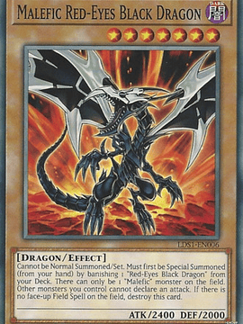 Malefic Red-Eyes B. Dragon - LDS1-EN006 - Common 1st Edition