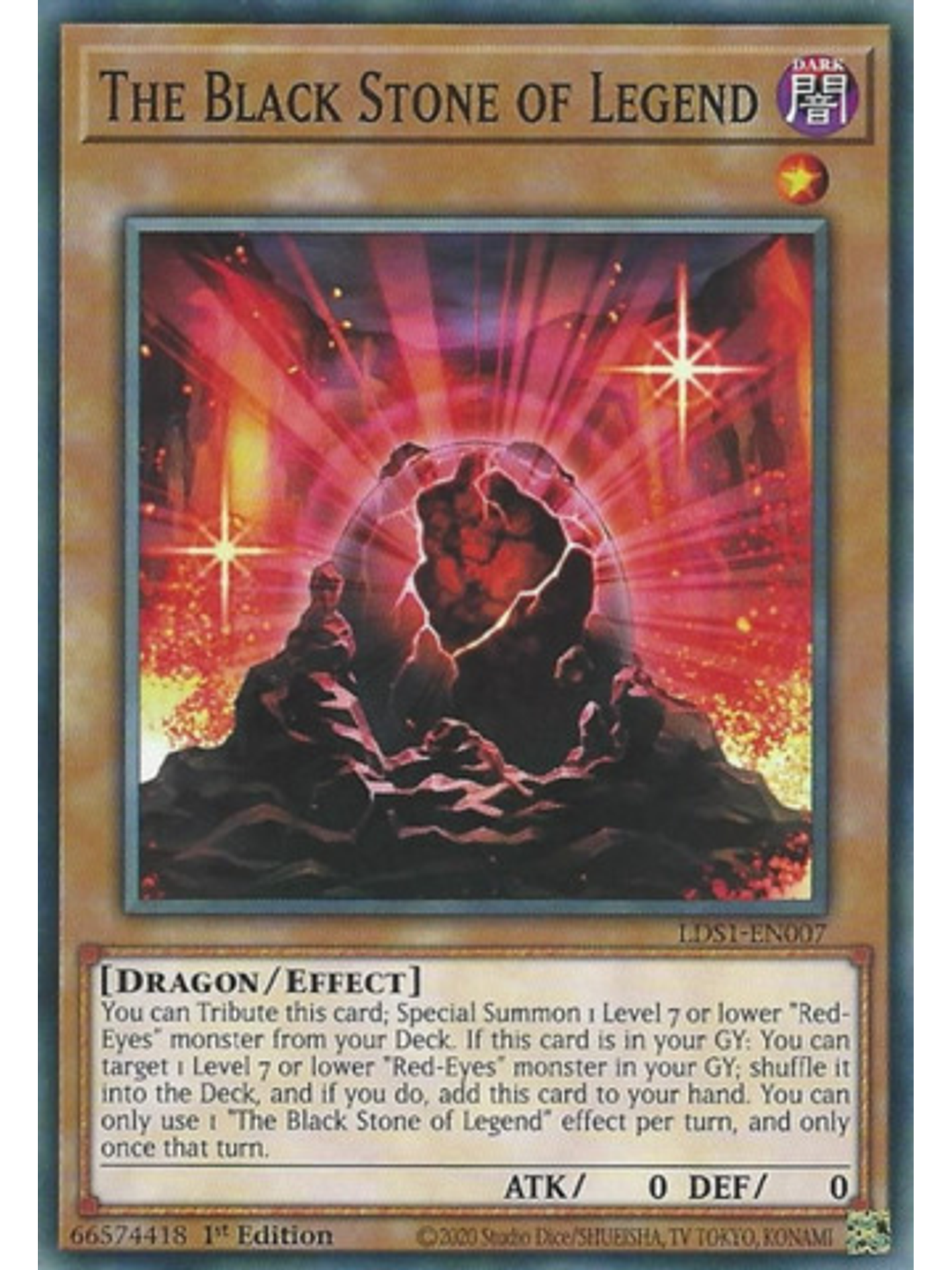The Black Stone of Legend - LDS1-EN007 - Common 1st Edition 1