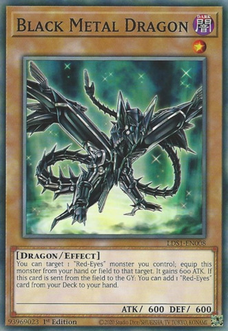 Black Metal Dragon - LDS1-EN008 - Common 1st Edition