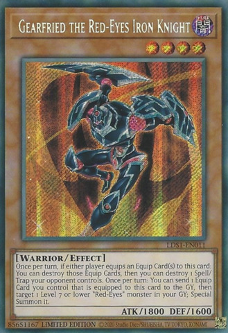 Gearfried the Red-Eyes Iron Knight - LDS1-EN011 - Secret Rare 1st Edition