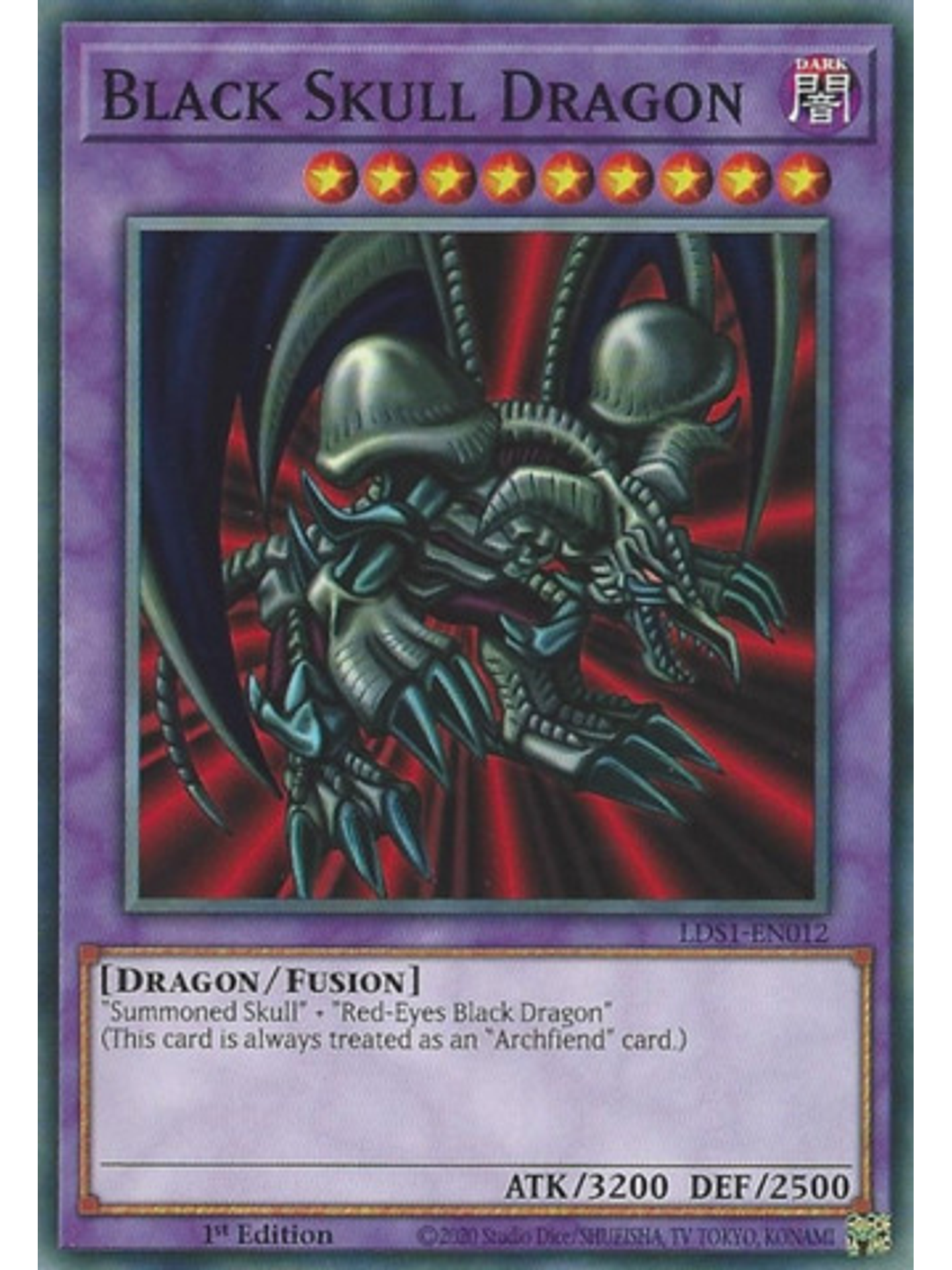 B. Skull Dragon - LDS1-EN012 - Common 1st Edition 1