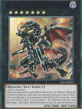 Red-Eyes Flare Metal Dragon (Purple) - LDS1-EN015 - Ultra Rare 1st Edition