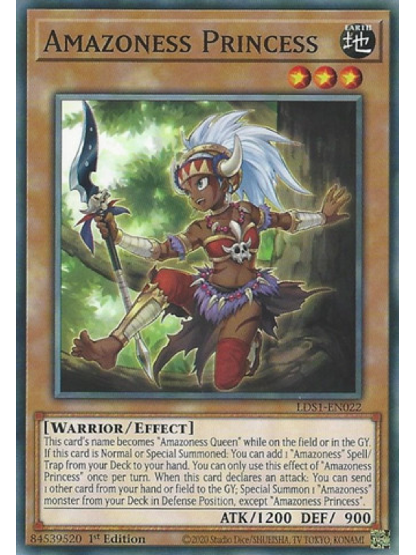 Amazoness Princess - LDS1-EN022 - Common 1st Edition 1