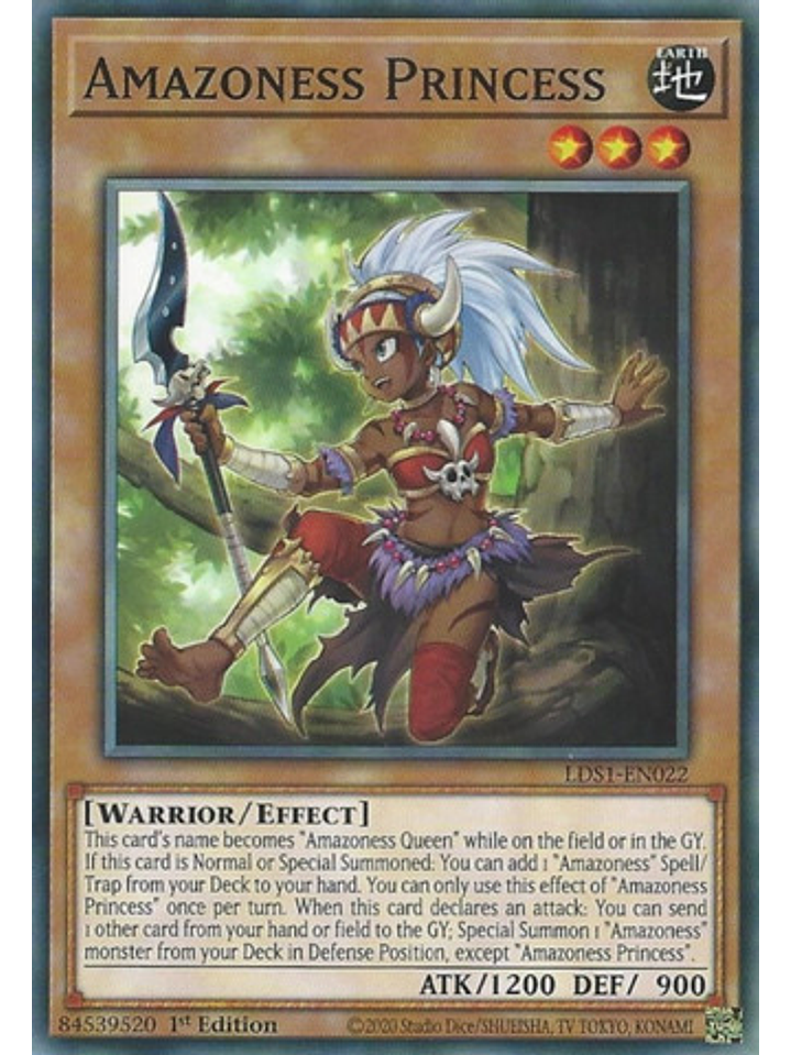 Amazoness Princess - LDS1-EN022 - Common 1st Edition 1