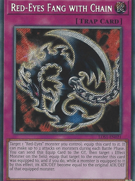 Red-Eyes Fang with Chain - LDS1-EN021 - Secret Rare 1st Edition