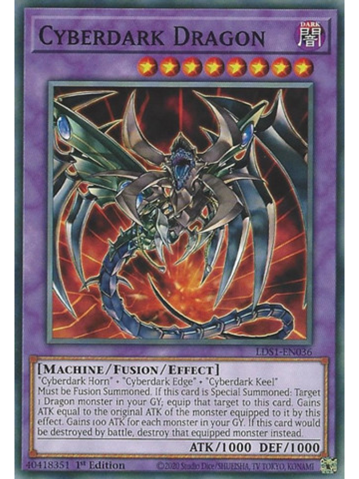 Cyberdark Dragon - LDS1-EN036 - Common 1st Edition 1