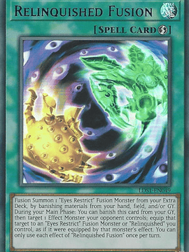 Relinquished Fusion (Green) - LDS1-EN049 - Ultra Rare 1st Edition