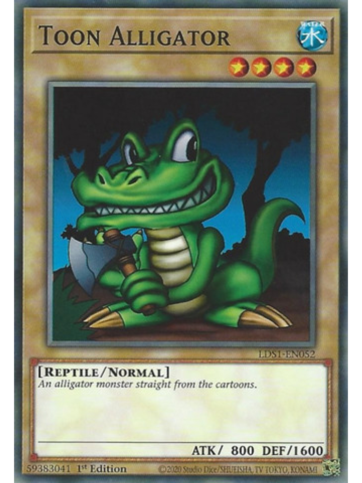 Toon Alligator - LDS1-EN052 - Common 1st Edition 1