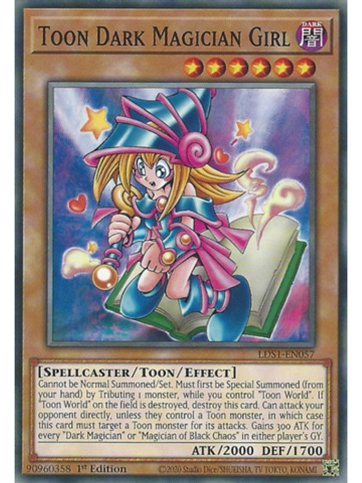 Toon Dark Magician Girl - LDS1-EN057 - Common 1st Edition 1