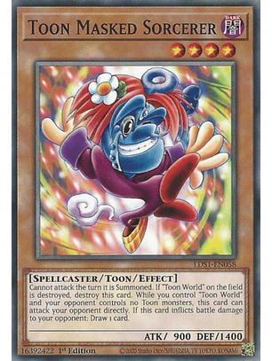 Toon Masked Sorcerer - LDS1-EN058 - Common 1st Edition