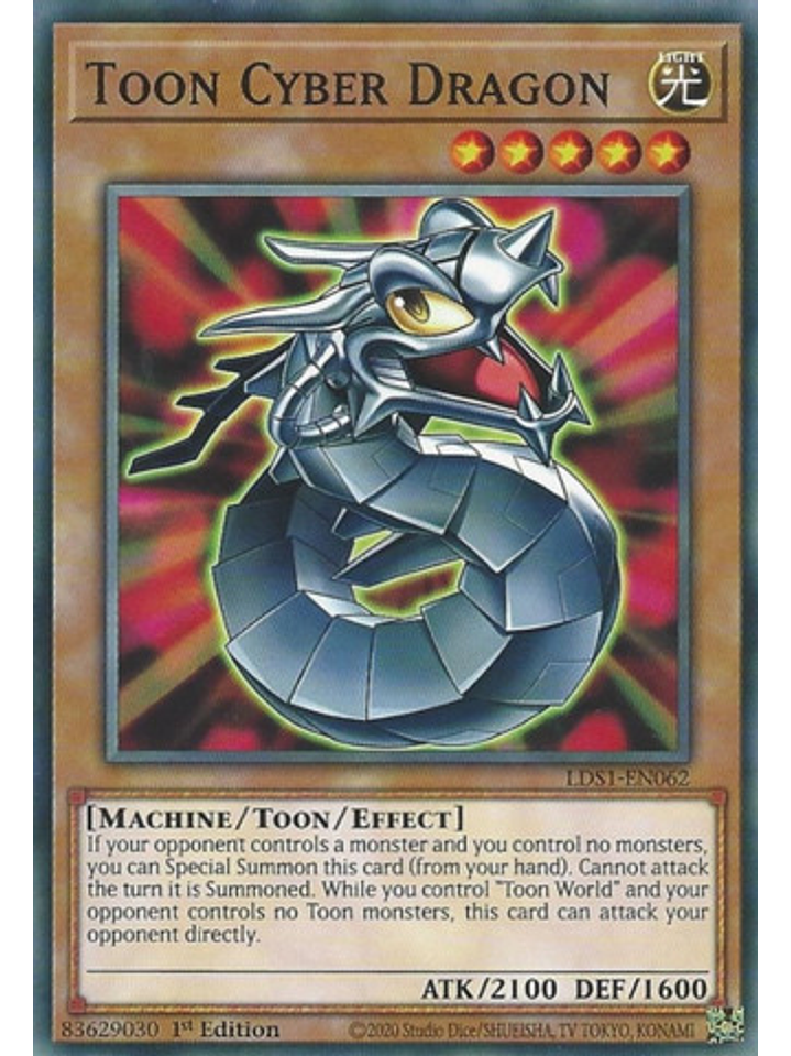 Toon Cyber Dragon - LDS1-EN062 - Common 1st Edition 1