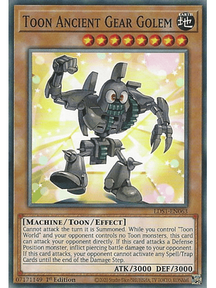 Toon Ancient Gear Golem - LDS1-EN063 - Common 1st Edition
