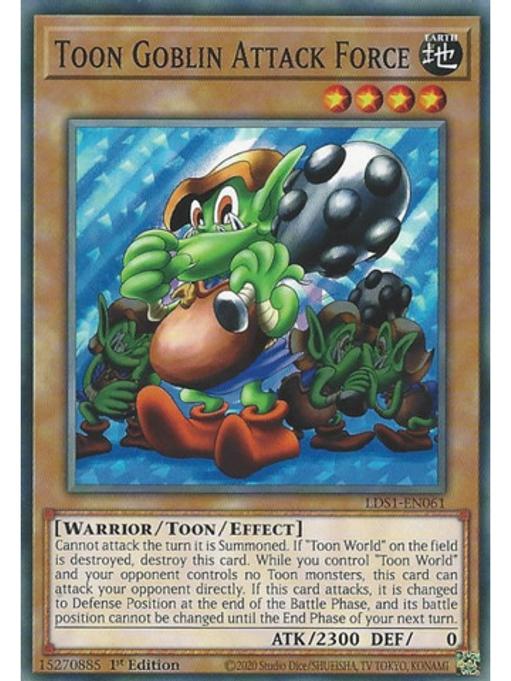Toon Goblin Attack Force - LDS1-EN061 - Common 1st Edition 1