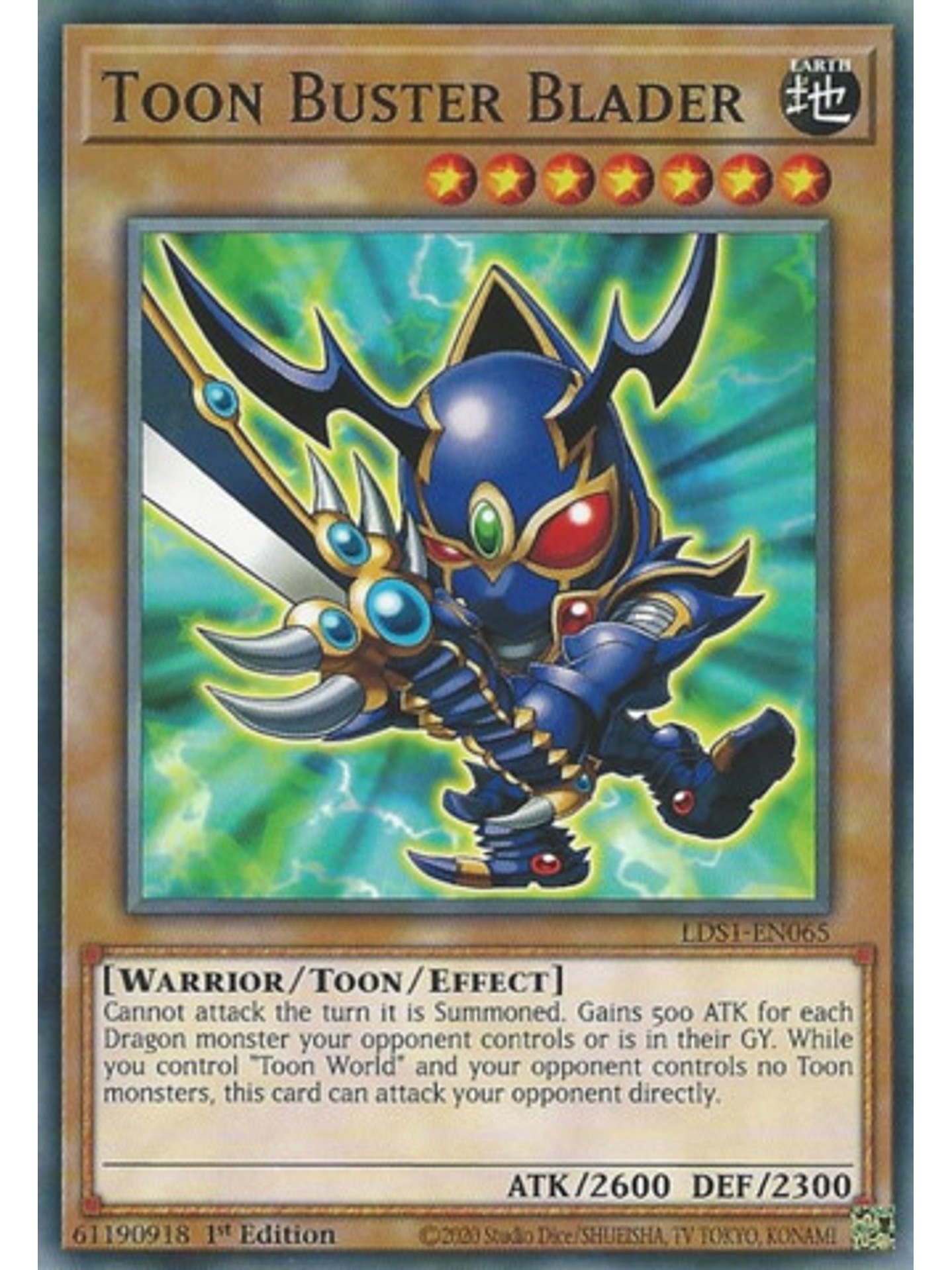 Toon Buster Blader - LDS1-EN065 - Common 1st Edition 1