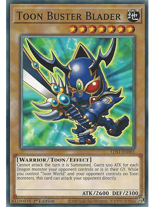 Toon Buster Blader - LDS1-EN065 - Common 1st Edition