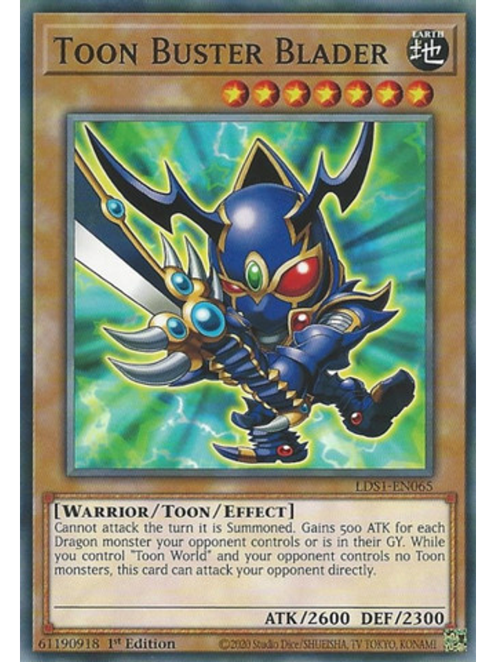 Toon Buster Blader - LDS1-EN065 - Common 1st Edition 1