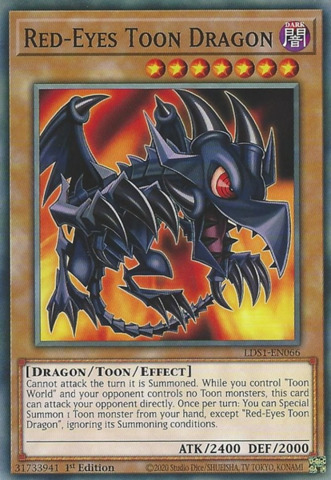 Red-Eyes Toon Dragon - LDS1-EN066 - Common 1st Edition