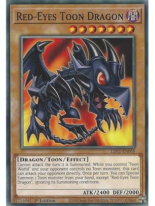 Red-Eyes Toon Dragon - LDS1-EN066 - Common 1st Edition