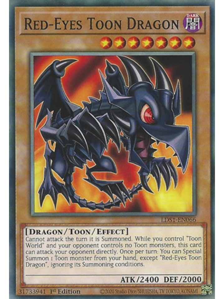Red-Eyes Toon Dragon - LDS1-EN066 - Common 1st Edition 1