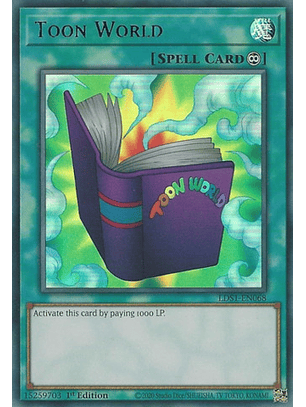 Toon World (Purple) - LDS1-EN068 - Ultra Rare 1st Edition