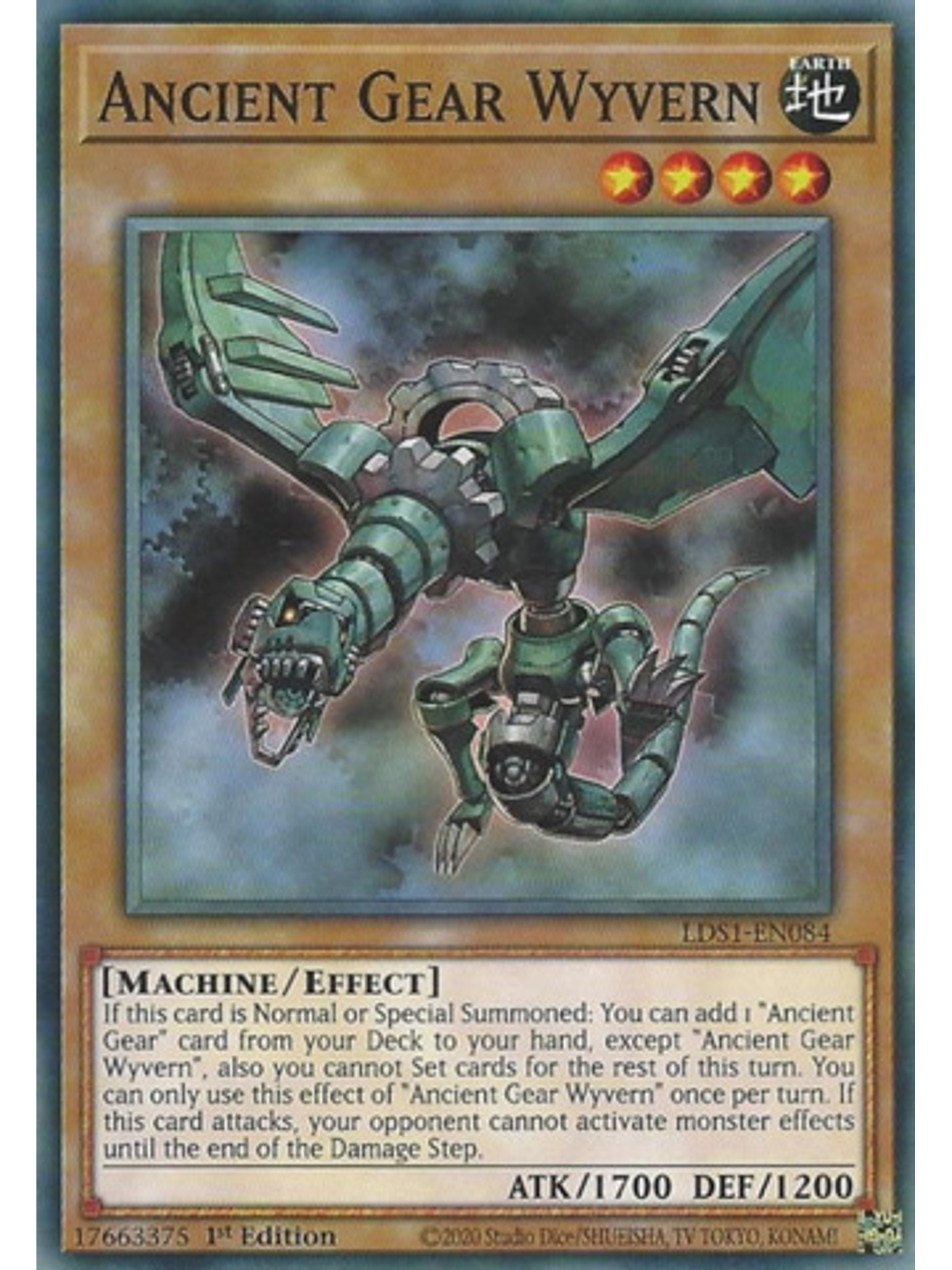 Ancient Gear Wyvern - LDS1-EN084 - Common 1st Edition 1