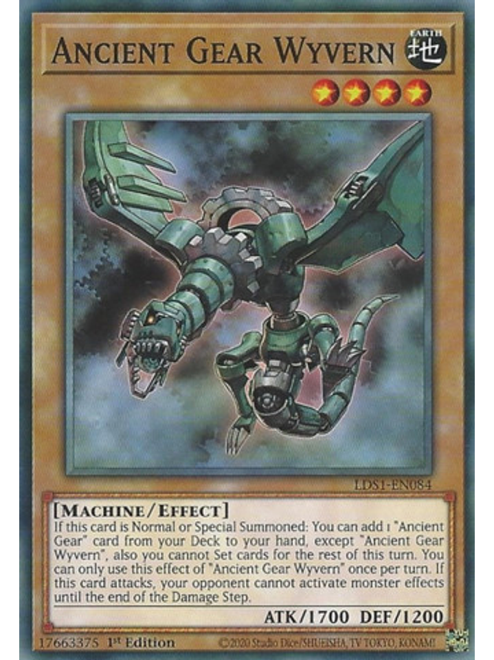 Ancient Gear Wyvern - LDS1-EN084 - Common 1st Edition 1