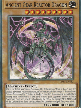 Ancient Gear Reactor Dragon - LDS1-EN082 - Common 1st Edition