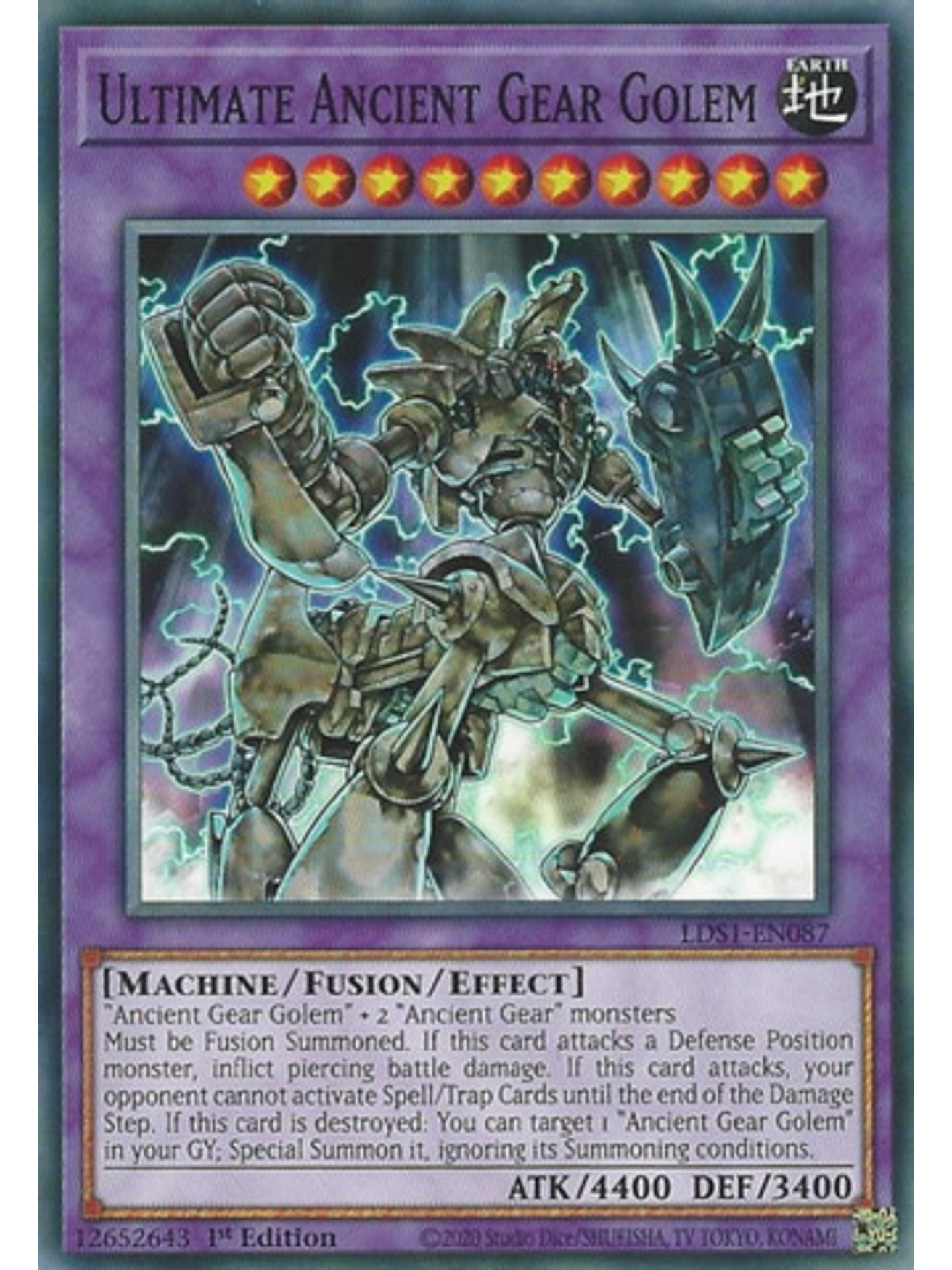 Ultimate Ancient Gear Golem - LDS1-EN087 - Common 1st Edition 1