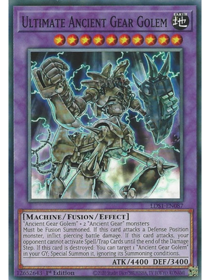 Ultimate Ancient Gear Golem - LDS1-EN087 - Common 1st Edition 1