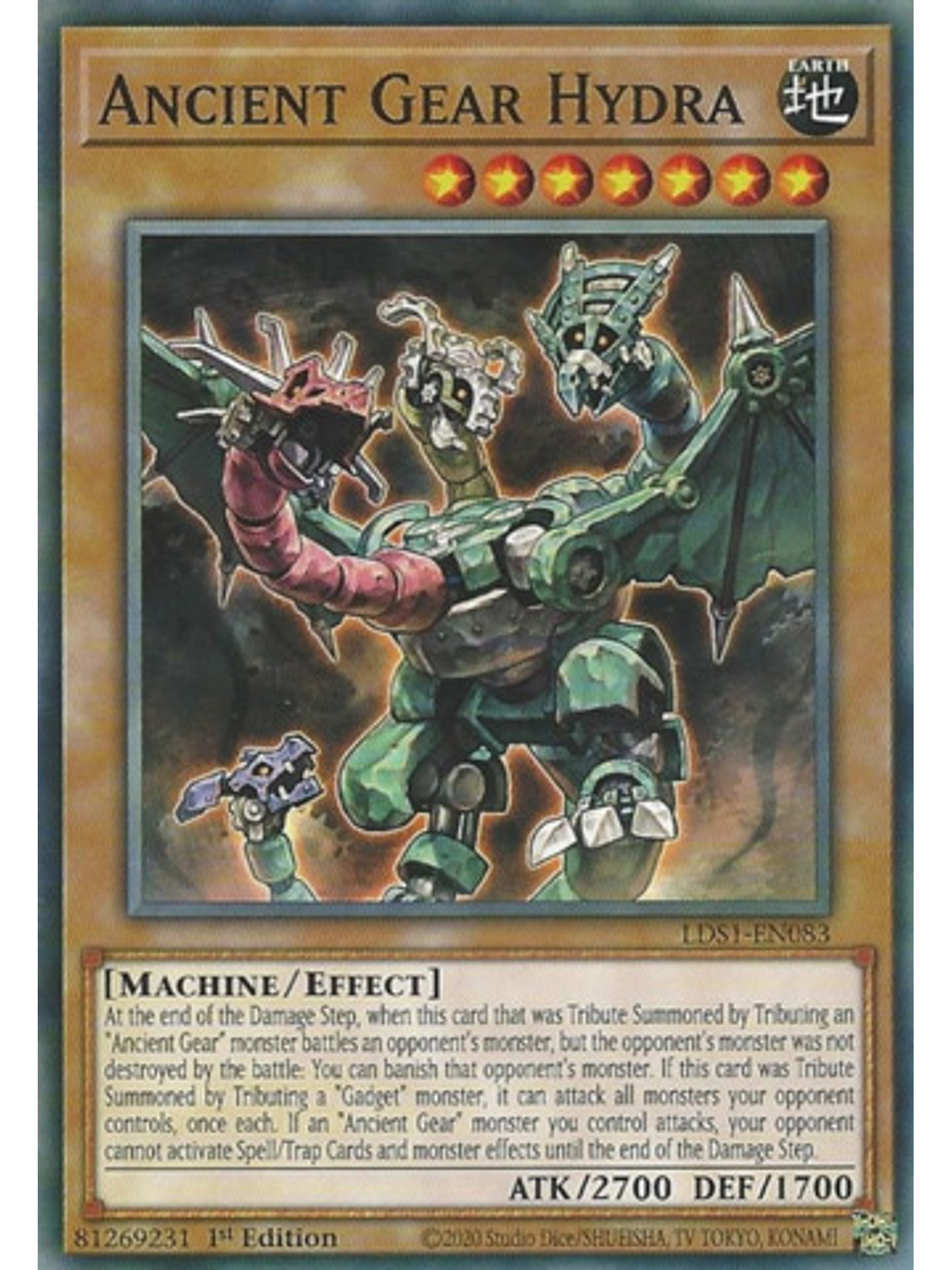 Ancient Gear Hydra - LDS1-EN083 - Common 1st Edition 1