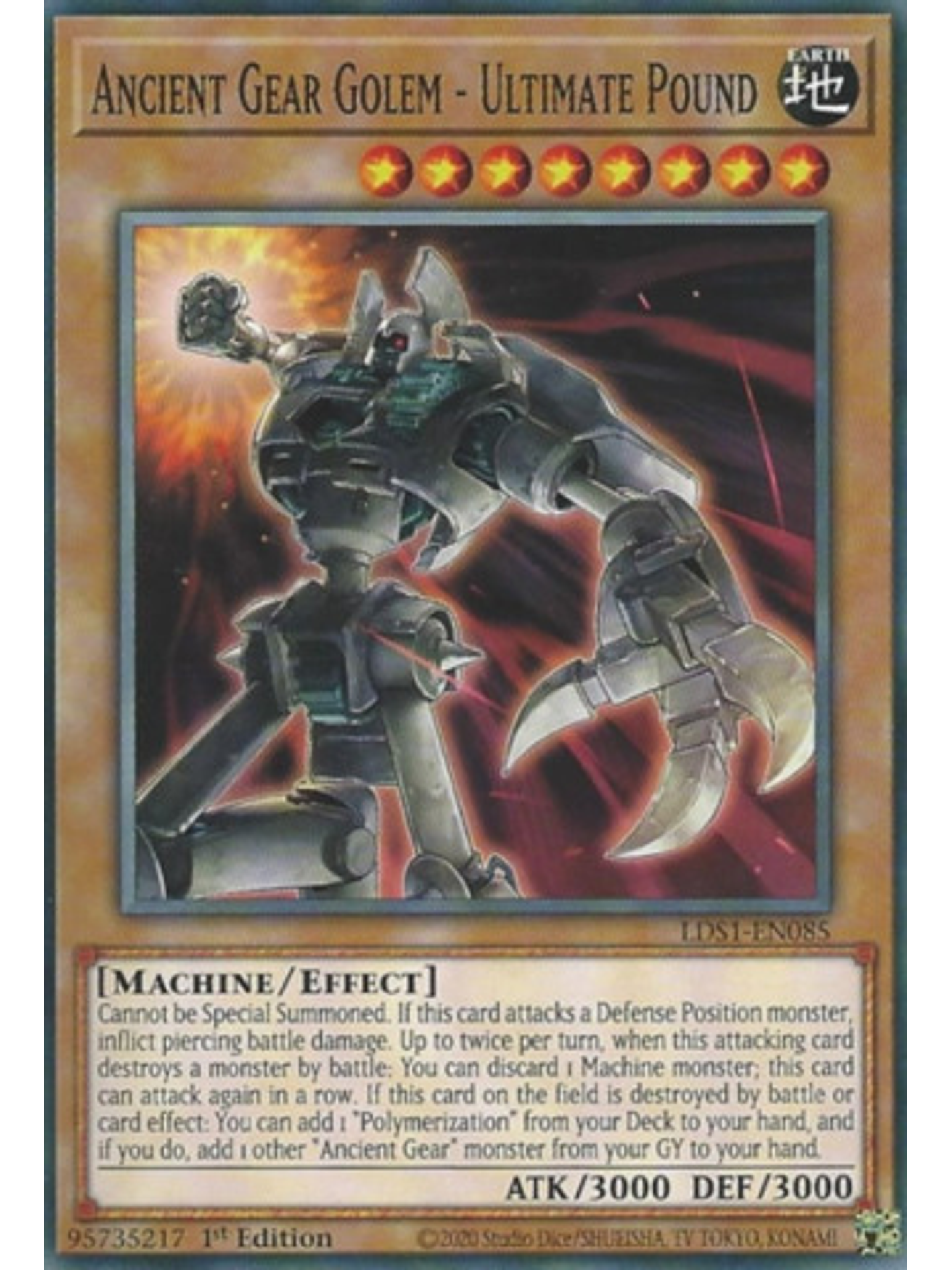 Ancient Gear Golem - Ultimate Pound - LDS1-EN085 - Common 1st Edition 1