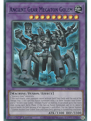 Ancient Gear Megaton Golem (Purple) - LDS1-EN088 - Ultra Rare 1st Edition