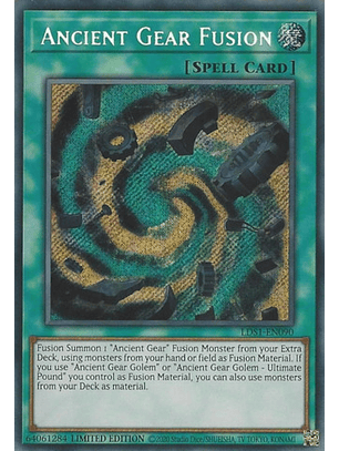 Ancient Gear Fusion - LDS1-EN090 - Secret Rare 1st Edition
