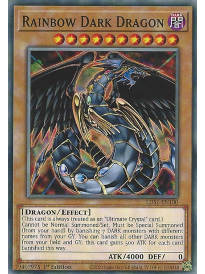 Rainbow Dark Dragon - LDS1-EN100 - Common 1st Edition 1