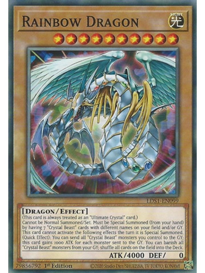 Rainbow Dragon - LDS1-EN099 - Common 1st Edition 1
