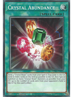 Crystal Abundance - LDS1-EN106 - Common 1st Edition