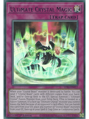 Ultimate Crystal Magic (Blue) - LDS1-EN117 - Ultra Rare 1st Edition