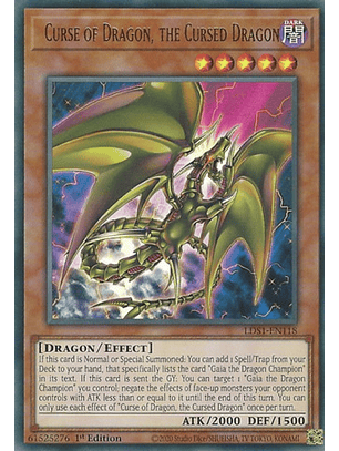 Curse of Dragon, the Cursed Dragon - LDS1-EN118 - Ultra Rare 1st Edition