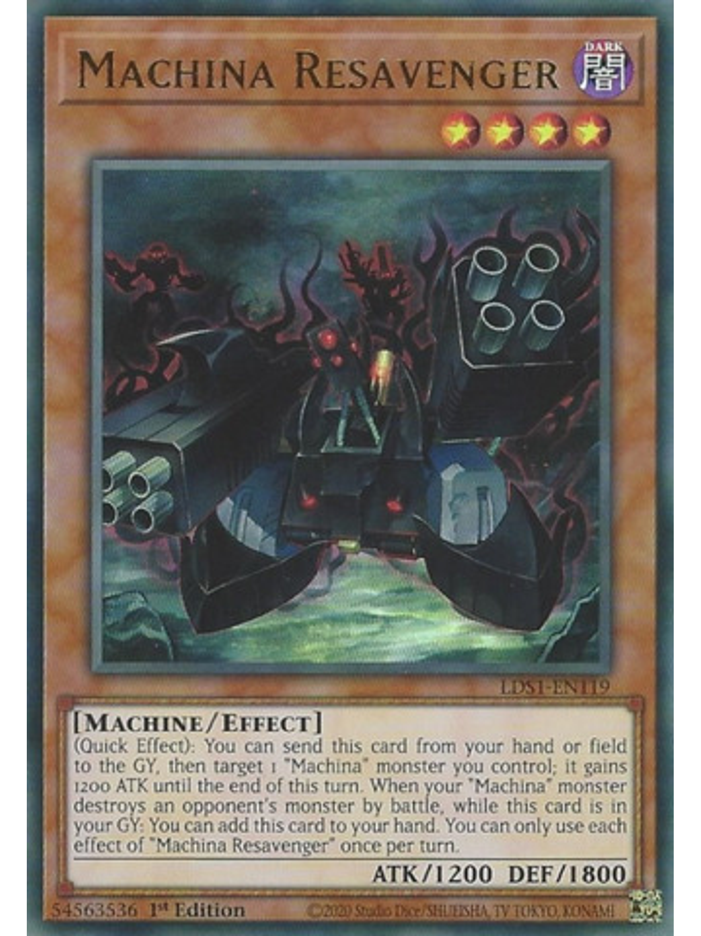 Machina Resavenger - LDS1-EN119 - Ultra Rare 1st Edition 1