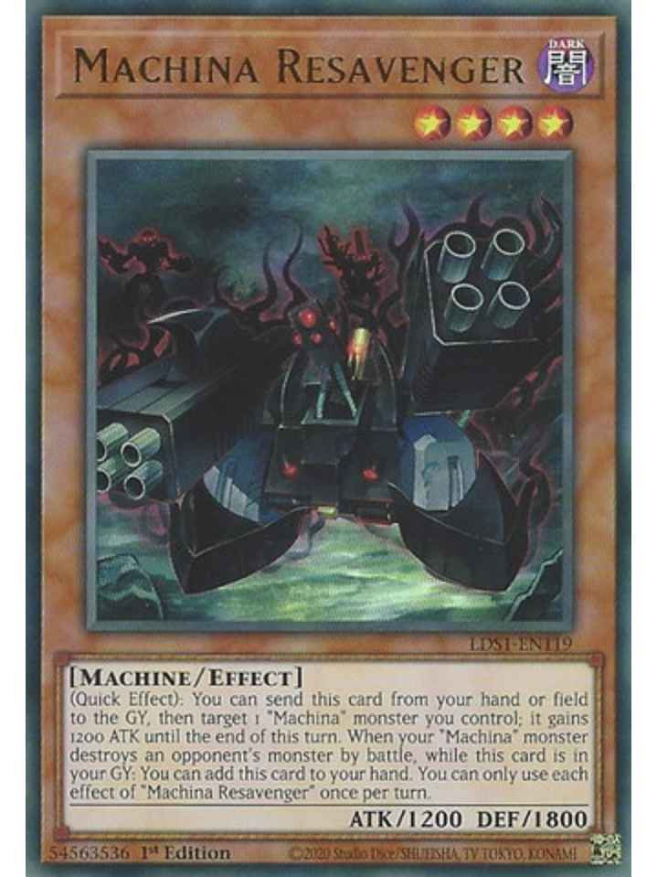 Machina Resavenger - LDS1-EN119 - Ultra Rare 1st Edition 1